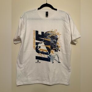 Notre Dame Jeremiayh Love White Graphic T-Shirt